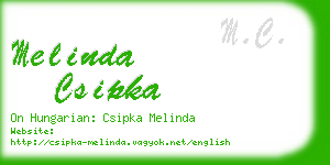 melinda csipka business card